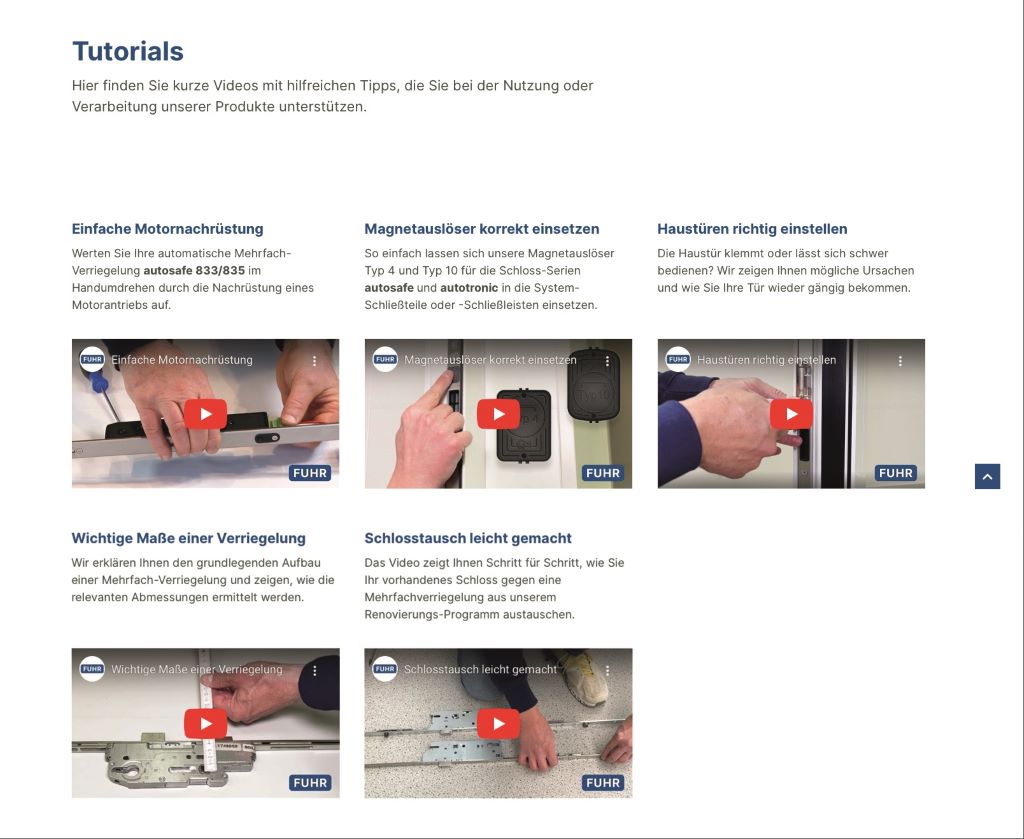 FUHR Tutorials